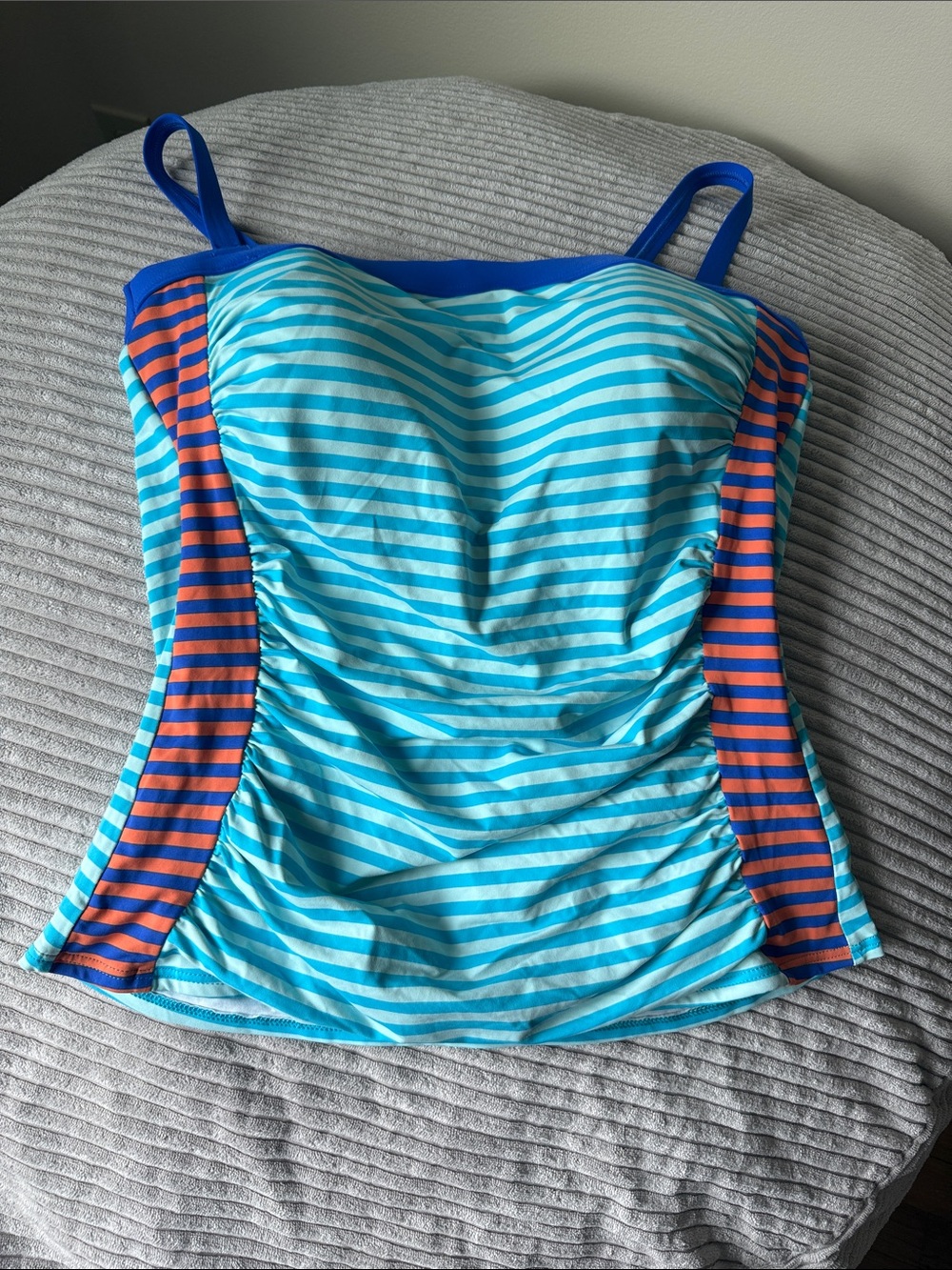 Lands’ End Striped Tankini Top
